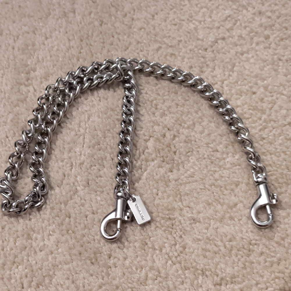 Coach Silver Shoulder Strap